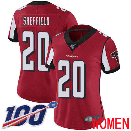 Atlanta Falcons Limited Red Women Kendall Sheffield Home Jersey NFL Football 20 100th Season Vapor Untouchable